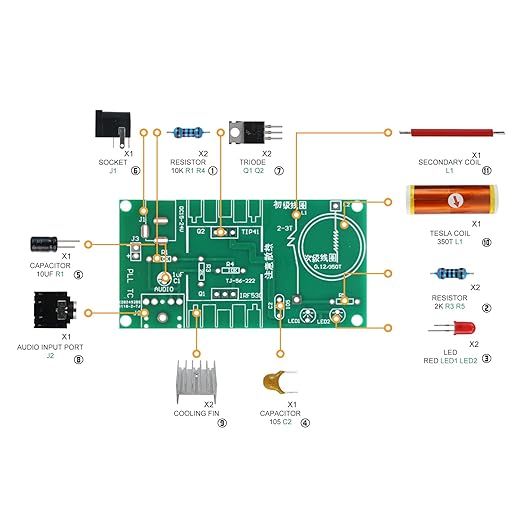 Tesl Coil Soldering Kit