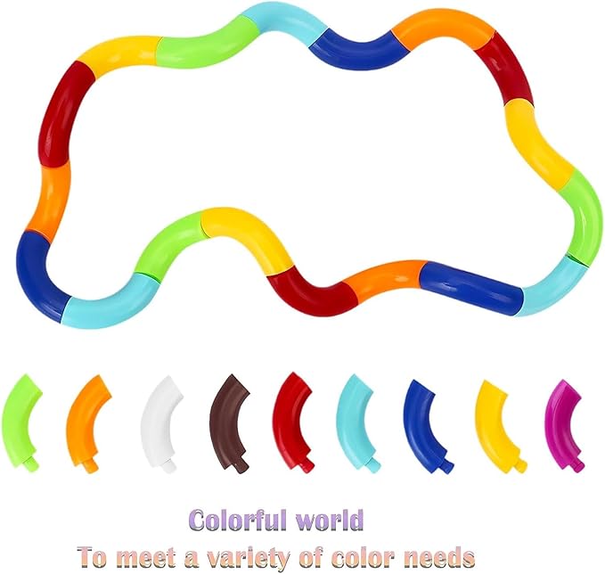 7PCS Quiet Twisty Fidget Toys – Squeeze, Twist, and Spin – Multicolored Sensory Toys for Kids and Adults, Stress Relief Toys & Educational Tools for Classroom,Alternative Gifts