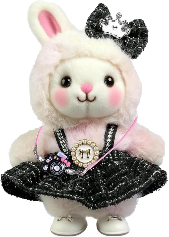 Clothes for 17cm Doll,Outfit for Doll,Dress and Hairpin Set for Dolls Dress Up,Accessories for 17cm Dolls (Style-A)