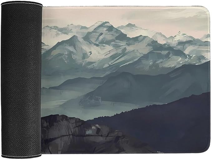 Mountain Fog Mouse Pad Large Extended Computer Full Desk Pad 23.6x11.8 inch Computer Mouse Mat Keyboard for Home Office Gaming