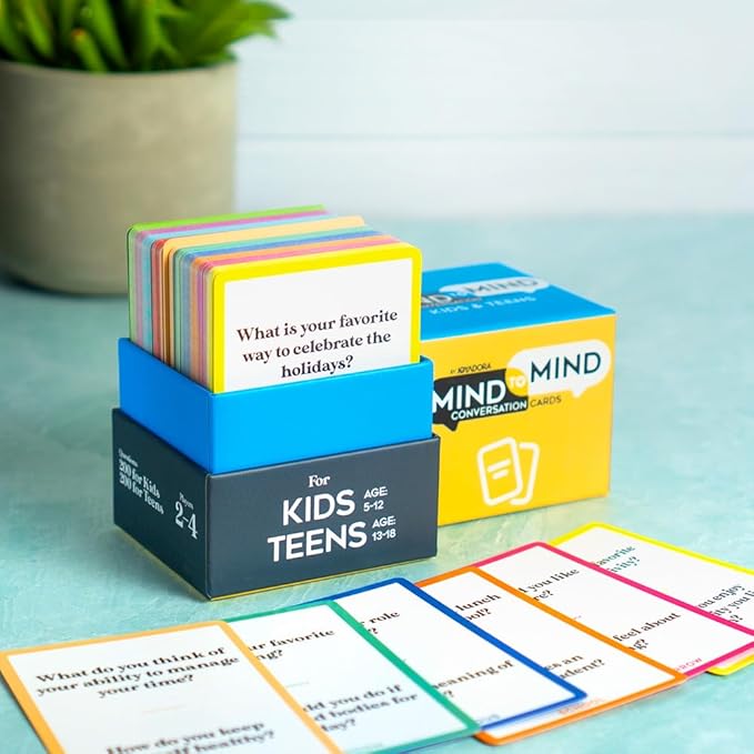 400 Kids and Teens Conversation Cards - Questions for Kids, Family Talk, Conversation Starters for Families