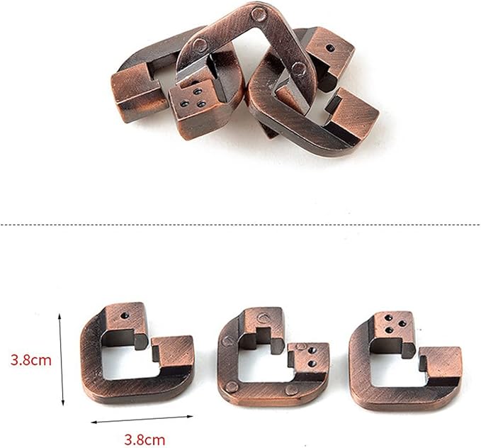 RoseFlower 22 pcs IQ Test Puzzle Metal Wire Puzzles Mind Game Educational Toys High Difficulty Brain Teaser Puzzle Toy for Kids and Adults - Explore Creativity and Problem Solving. Gift Desk Puzzles