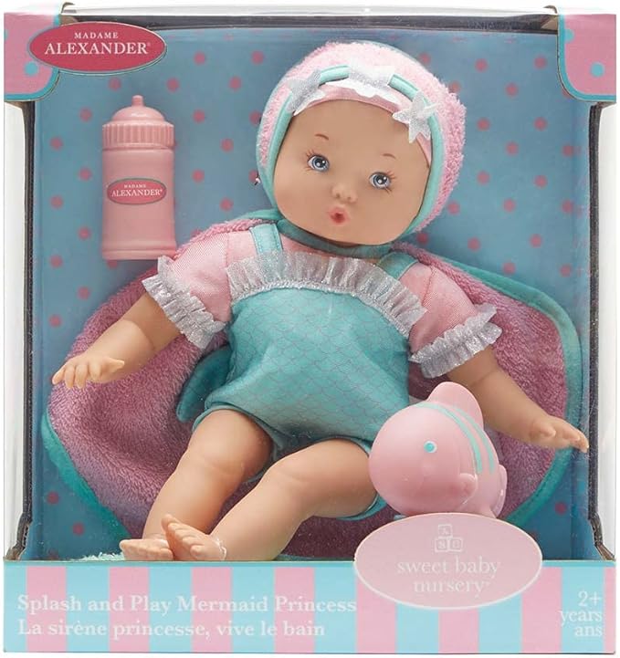 Madame Alexander 12-Inch Splash and Play Submersible Doll, Mermaid Princess