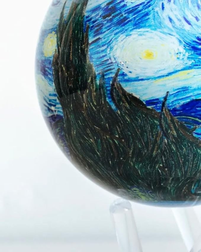 MOVA Starry Night 4.5” – Rotating Solar Art Globe Featuring Van Gogh’s Masterpiece | No Batteries or Wires | Unique Decor & Gift for Art Lovers