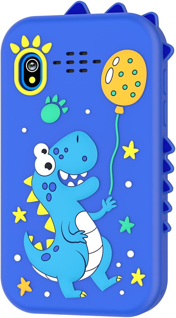 Kids Smart Phone for Girls, Kids Toys Cell Phone 2.8" Touchscreen Toddler Learning Play Toy Phone with Dual Camera, Game, Music Player, 8GB Card Birthday Gifts for Girls Boy Age 4-12 (Blue)