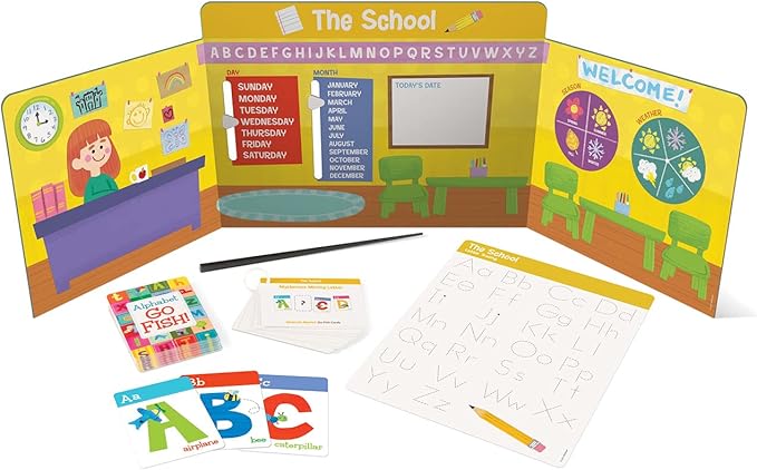 Peaceable Kingdom Get Ready for Kindergarten Learning Around Town – Kindergarten Readiness Activity Set for Kids Ages 4 & Up