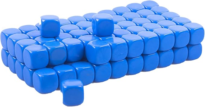 22MM Rounded Blank Six Sided Dice Lianshi Teaching Created Sesources Game Teaching Plastic Cubes Four Colors Choosable