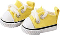 17cm Doll Shoes (No Doll), Mini Shoes Replacement, Cute Kawaii Fashion Shoes for 6.7inch Doll Suit, Shoes & Clothes Accessories for 1st/2nd/3rd Gen Doll Play & Display Yellow