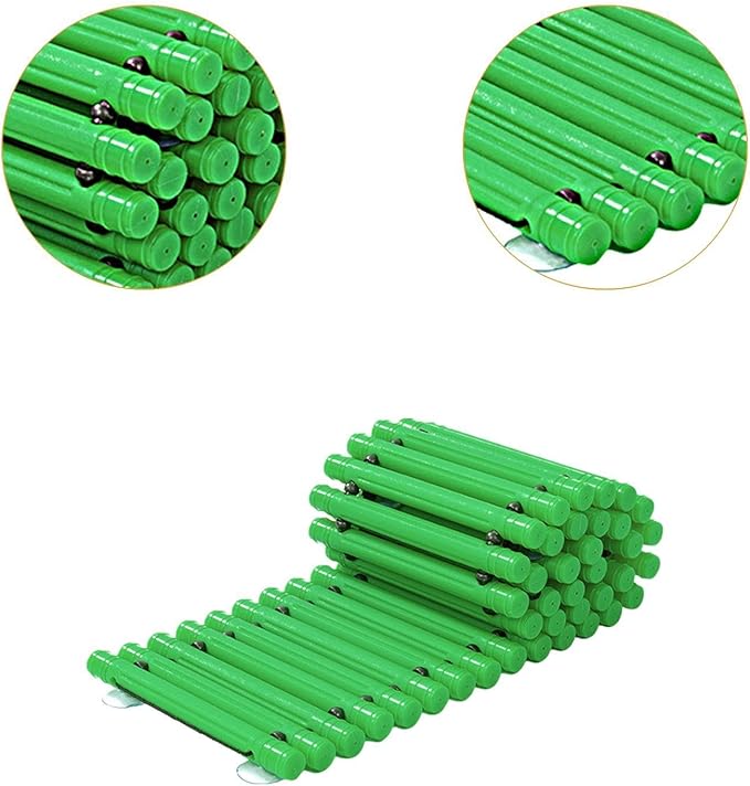 Balance Path Board Balance Block Space Saving Stable Non Slip Edging Kindergarten Balance Trail for Outdoor Indoor, Green