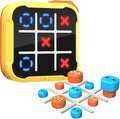 Electronic Tic Tac Toe Game, 4-in-1 Digital Puzzle Games, Handheld Family Board Game for Kids and Adults, Portable Toys Gift for Boys Girls, Birthday, Travel, and Road Trip