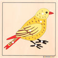 Montessori Outlet Bird Puzzle for 3-6 Years Montessori Education at School and Home