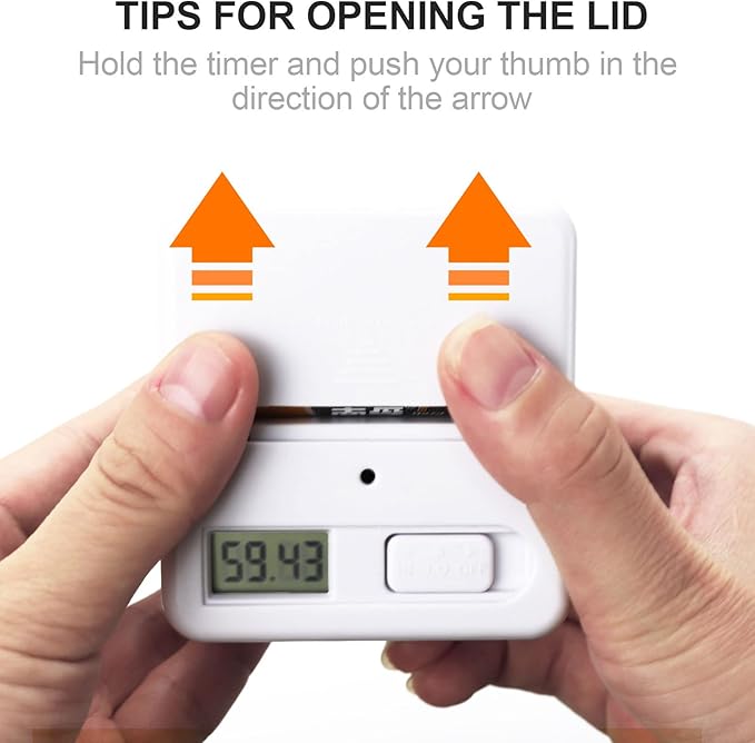 Kitchen Cube Timer, Kids Timer for ADHD Productivity Workout Flip Classroom for StudyTime Countdown Management Settings 15 20 30 60 Mins, White