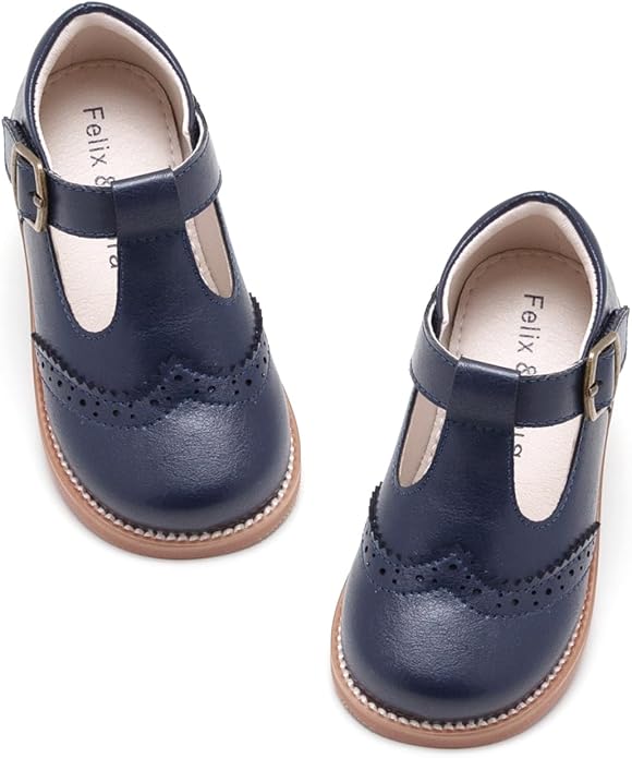 Felix & Flora Toddler Little Girl Mary Jane Dress Shoes - Ballet Flats for Girl Party School Shoes
