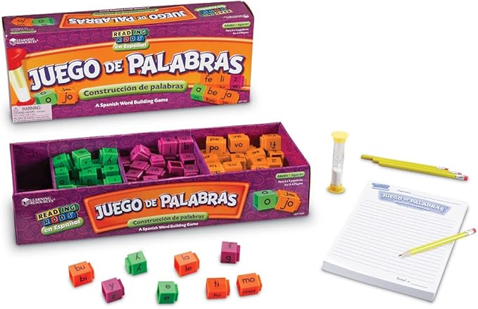 Timed word building game – Spanish, Multicolor (LER7241)