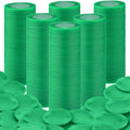 Coopay 600 Pieces Plastic Poker Chips Bingo Chip Bulk Learning Counters Disks Poker Card Game Counting Markers for Math Practice, Game Tokens and Teaching Rewards, 38 mm/ 1.5 Inches (Green)