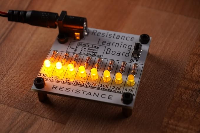 Learn to Solder | Electronics Learning Board: Resistance | STEM Kit | Practice Soldering & Learn Electronics