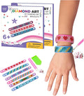 Diamond Art Kit for Kids - 2pack of 6pc Bracelet Making Sets - DIY Gem Art for Girls