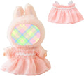 Clothes for Dolls Accessories, Outfit Set Gauze Dress for 15cm 17cm Doll (No Doll), Romantic Skirt Doll Clothing Set Replacement Pink