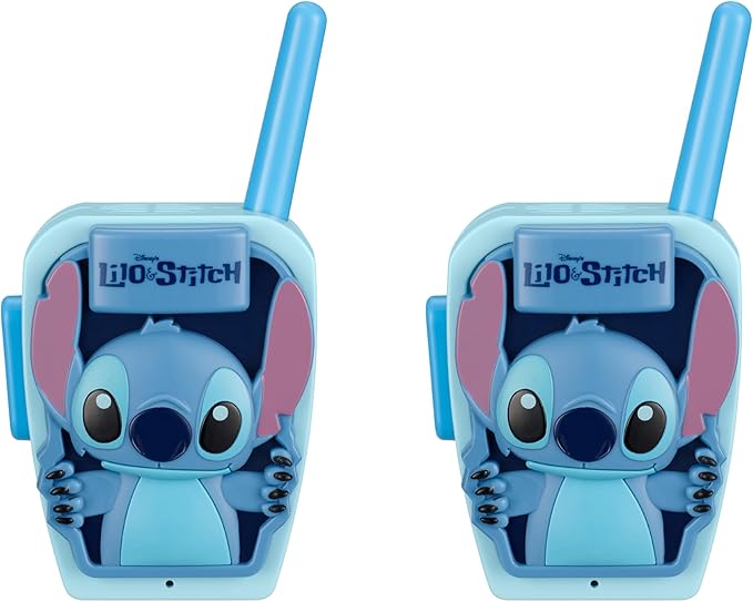 eKids Stitch Walkie Talkies for Kids, Indoor and Outdoor Toys Designed for Fans of Stitch Toys