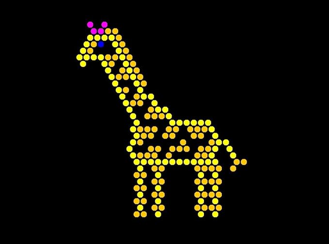Zoo Refill templates for pre-1994 Original Lite Brite (10 Sheets, 9x12)