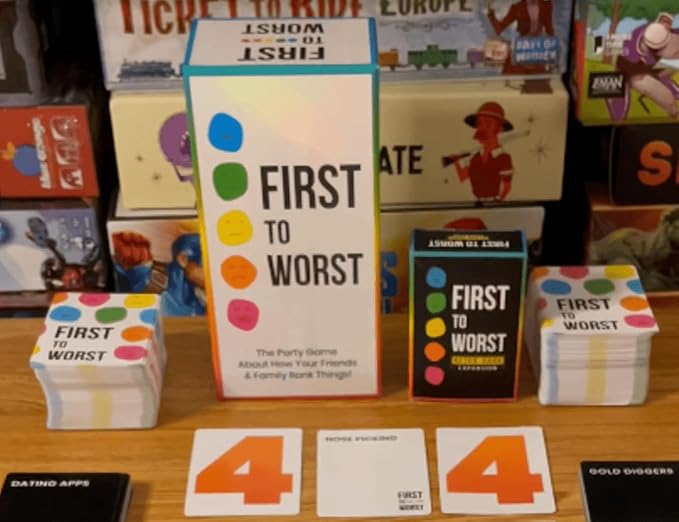 Party Game - The Card Game About How Your Friends and Family Rank Things - for Kids, Tweens, Teens, College Students, Adults, Families, Groups and Fun Parties with Polarizing Priorities