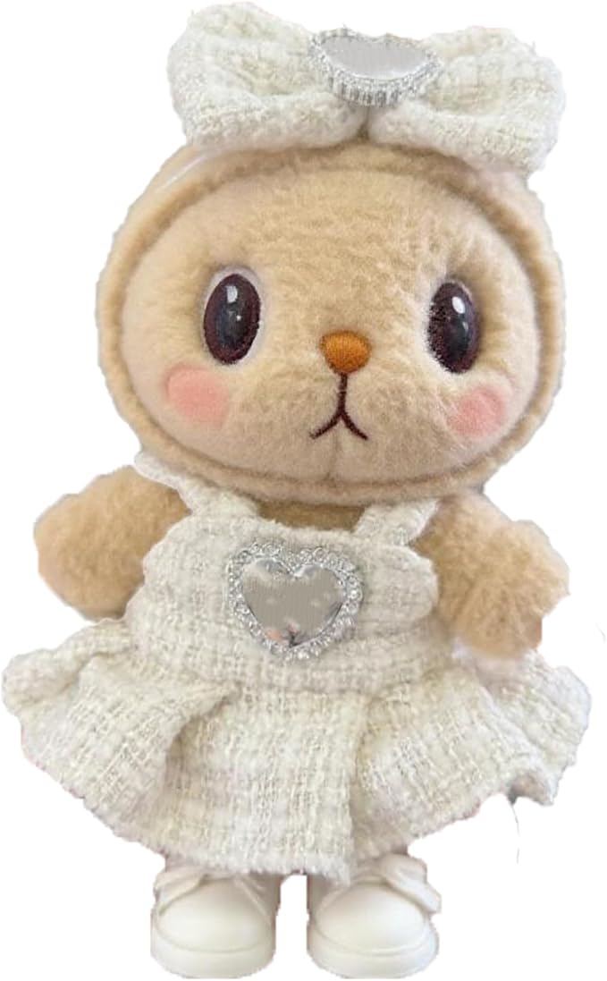 17cm Doll Clothes Set & Outfit Set for 17cm Dolls - Premium Fashion Dresses with Accessories, Luxury Chic Doll Clothing & Style Bundle,Just Clothes (Style-24)