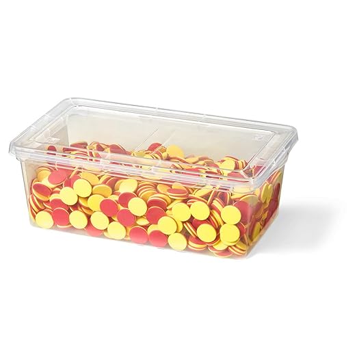 hand2mind Foam Two-Color Counters, Red and Yellow Counters, Counting Manipulatvies, Math Counters for Kids, Counting Chips, Math Manipulatives, Math Bingo Chips, Counters for Kids Math (Pack of 1000)