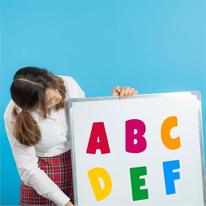 Bemeol 288 Pcs Bulletin Board Letters 24 Sheets 2.5 Inch Self Adhesive Vinyl Alphabet Stickers Letter for Poster Board Classroom School Home Decor(Colorful)