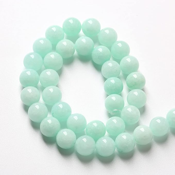 4MM 86PCS Natural Stone Amazonite Chalcedony Loose Beads for Jewelry Making DIY Bracelet Necklace 1 Strand