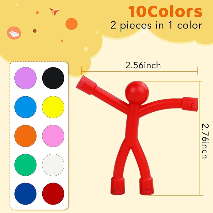 Magnetic Toys, 12Pcs Colourful Magnets for Kids,Travel Fidget Tiny,Men Toys for Kids,Easter,Refrigerator