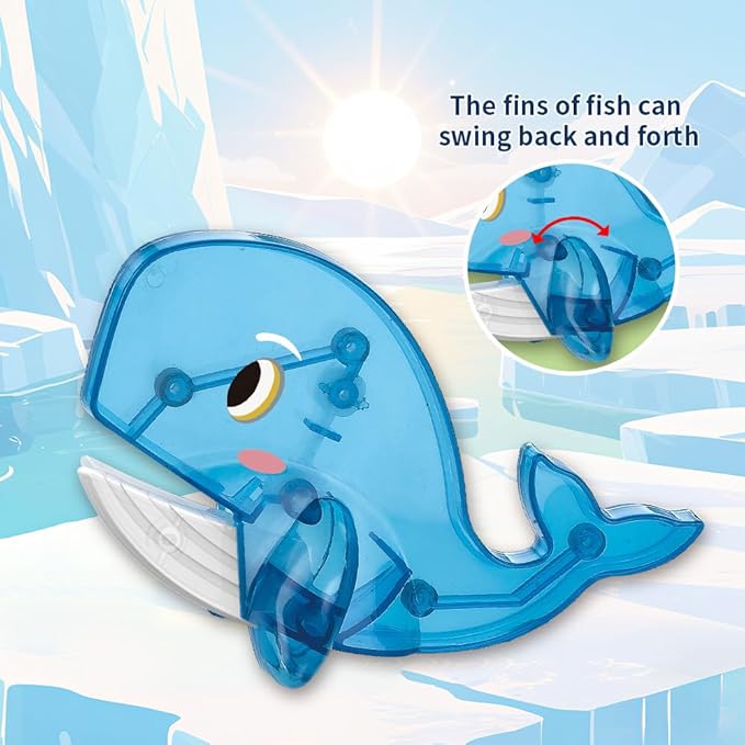 Magnetic Tiles Set Polar Animals Theme Toys, Magnet Tiles Building Blocks Toys for Kids Ages 3+