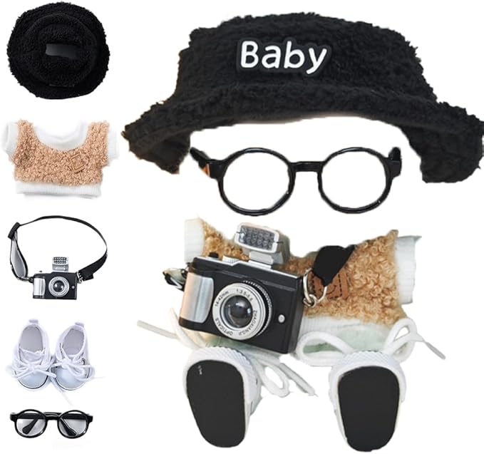 17cm Doll Clothes Set & Outfit Set for 17cm Dolls - Premium Fashion Dresses with Accessories, Luxury Chic Doll Clothing & Style Bundle,Just Clothes (Style 4)