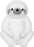 Winsterch White Piggy Bank,Sloth Ceramic Piggy Bank Saving Money Box,Practical Birthday Christamas Gifts for Kids Boys and Girls,Coin Bank7.87 x 5.9 inches