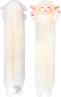 Lamb Plush Body Pillow for Kids | Long Stuffed Animal Cuddle Pillow | Soft Hugging Toy | Plushie Gift for Girls & Boys | Long Plush Body Pillow for Sleep & Comfort | Medium, 35 Inches
