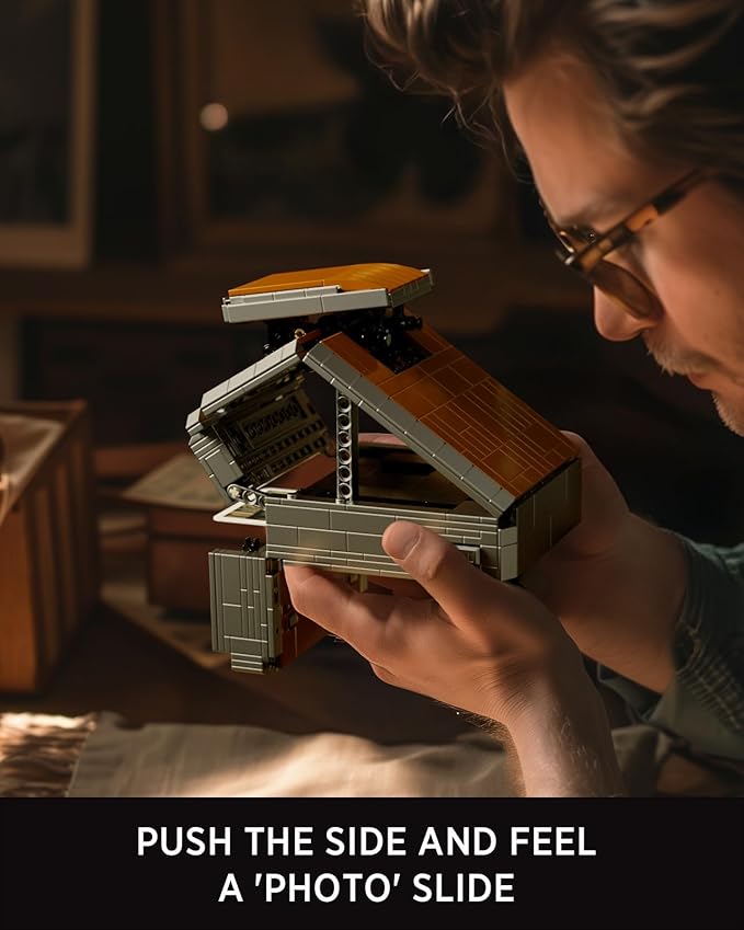 Nifeliz Camera Model Plexoid BX-70 Building Set for Adults, Vintage Photography Model Toy to Build and Collect, Retro and Creative Gift for Camera Lovers (680 PCS, NF10303)