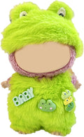 17CM Doll Clothes Set Green Hood + Green Jumpsuit, Fashion Cute Dress-Up Clothes for Doll Accessories Outfit(No Doll Included)(LBB Clothes 12)