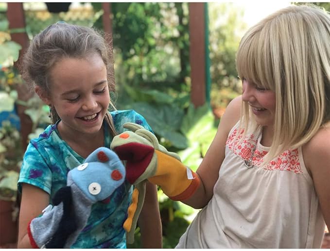 Cate and Levi - Hand Puppet - Premium Reclaimed Wool - Handmade in Canada - Machine Washable (Dog)
