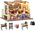 DIY Miniature Dollhouse Kit with Music,Wooden Dollhouse for Adults to Build,Mini House Kit Christmas Birthday Gifts for Adult Friend Love