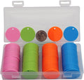 35MM with Holes, 120 Pieces per Box of Plastic Poker Chips - Perfect for Bar Activities, Teaching Games, and Customizable Accessories with Text.