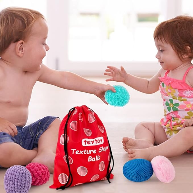 Baby Sensory Texture Ball Toy Set,10Pcs Montessori Toys for Babies 6-12 Months,Develop Fine Motor & Sensory Play for Newborns’ Early Learning,Fidget Stress Toys for Autism/Anxiety Relief.