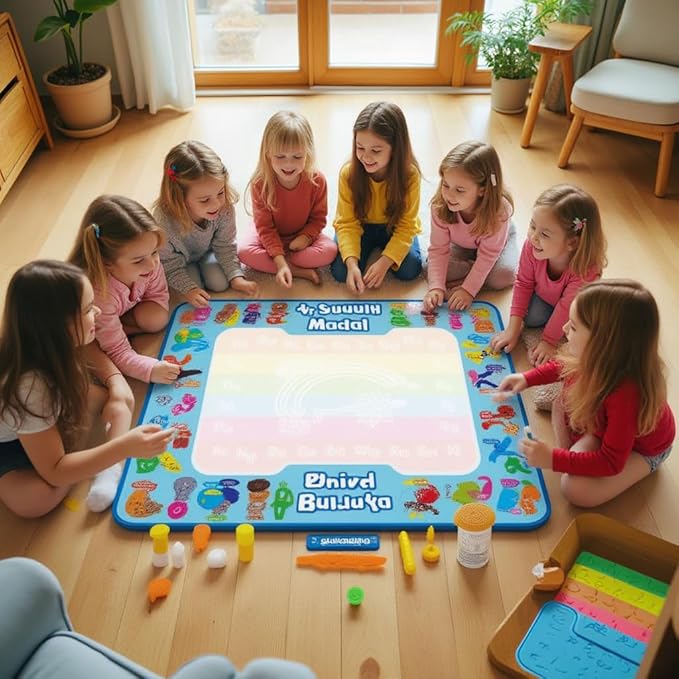 ANIMOLDS 40x32 Inch Water Doodle Mat for Kids - Ocean Pals Aqua Mat