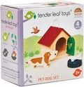 Tender Leaf Toys - Pets Sets for Doll House Accessories Great Add-on Pet Play Set to Any Dollhouse Encourage Creative and Imaginative Fun Children Age 3+ (Pet Dog Set)