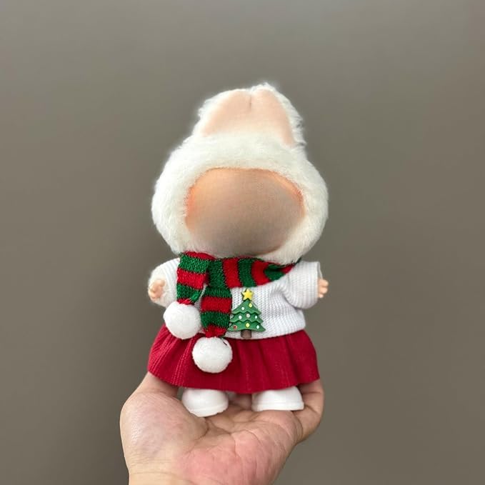 17cm Doll Clothes Outfit Dress Up Suitable for 6.7 inch Hight , Accessories Suit No Doll Only Clothing Christmas Set (Set 4)