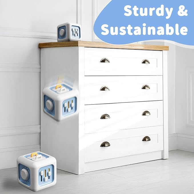 Busy Cube Toys for 1 Year Old, Montessori for 1+ Year Old, Travel Toys for Toddlers 1-3, Learning Fine Motor Skills| Birthday Gifts for 12 Months Stocking Stuffers