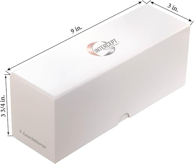 LIGHTHOUSE - Storage Box with Tracks for 20 Coin Slabs Including PCGS, NGC, ANACS with INTERCEPT TECHNOLOGY Corrosion Protection (9" x 3" x 3 3/4")