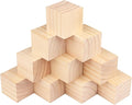 GNIEMCKIN 100 Packs Wooden Blocks for Crafts, 2 Inch Pine Wood Cubes, Wooden Cubes for Paint, Stamp, Decorate, DIY Projects and Personalized Gifts