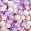 GOGOSO Pink and Purple Star Pit Balls for GirlsToddlers for Playhouse, Baby Pool, Play Ball Fun Centers, for Babies, Kids, Toddlers, Phthalate Free BPA Free
