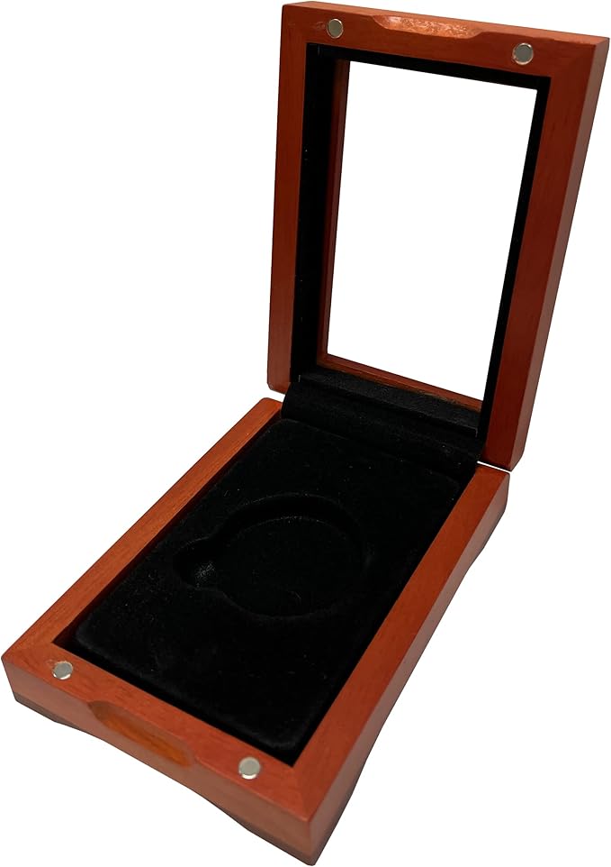 Single Coin Wood Display Box