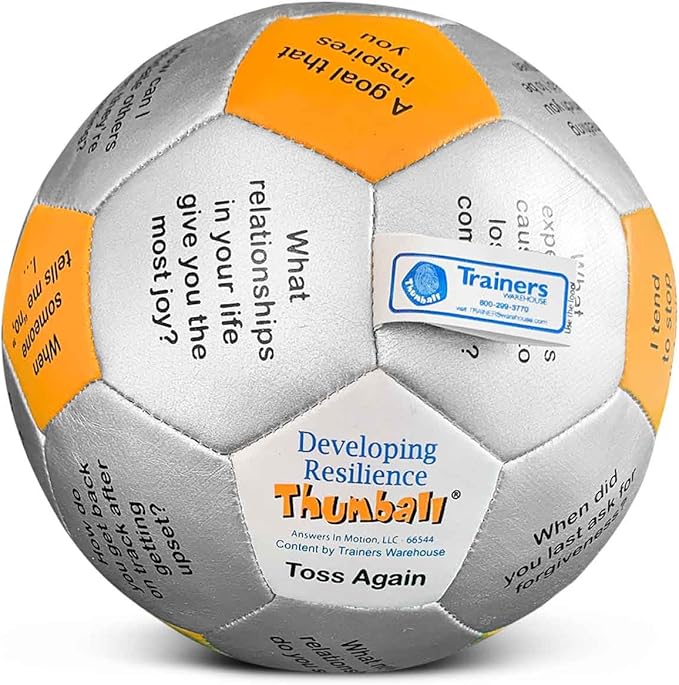 Trainers Warehouse 6" Thumball Collection, 32 Prompts for Conversation, Team Building, Relationship and Training