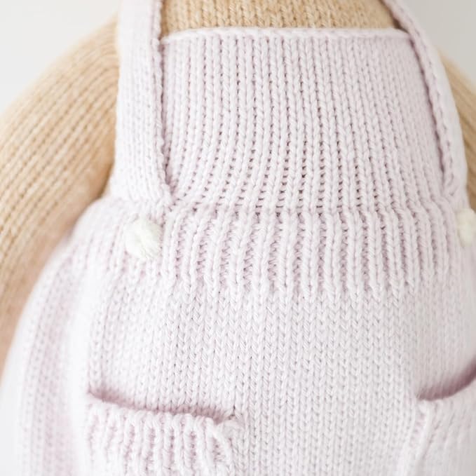 cuddle + kind Olivia The Honey Bear Little 13" Hand-Knit Doll – 1 Doll = 10 Meals, Fair Trade, Heirloom Quality, Handcrafted in Peru, 100% Cotton Yarn